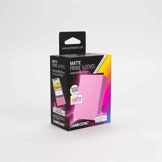 Gamegenic (Gamegenic) Matte Prime Sleeves - Pink - 100 Unités - 66mm x 91mm