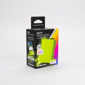 Gamegenic (Gamegenic) Matte Prime Sleeves - Lime - 100 Unités - 66mm x 91mm
