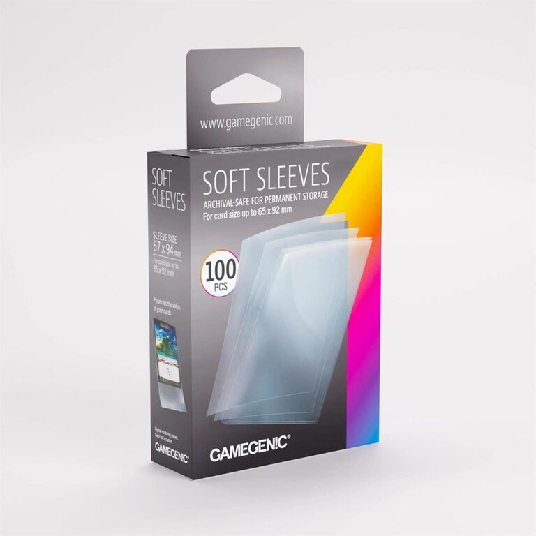 Gamegenic (Gamegenic) Soft Sleeves - 100 unités - 67mm x 94mm