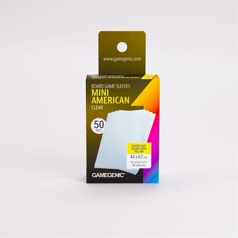 Gamegenic (Gamegenic) Prime Mini American-Sized Sleeves - 50 Unités - 44mm x 67mm