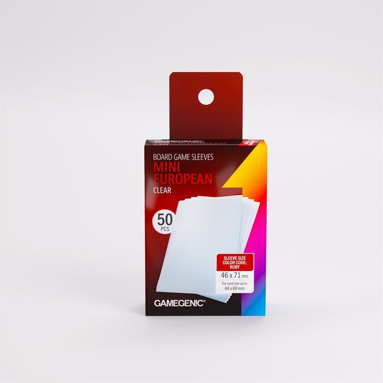 (Gamegenic) Prime Mini European-Sized Sleeves - 50 Unités - 46mm x 71mm