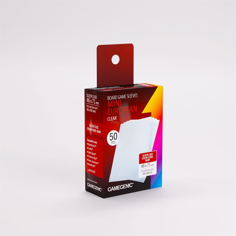 Gamegenic (Gamegenic) Prime Mini European-Sized Sleeves - 50 Unités - 46mm x 71mm