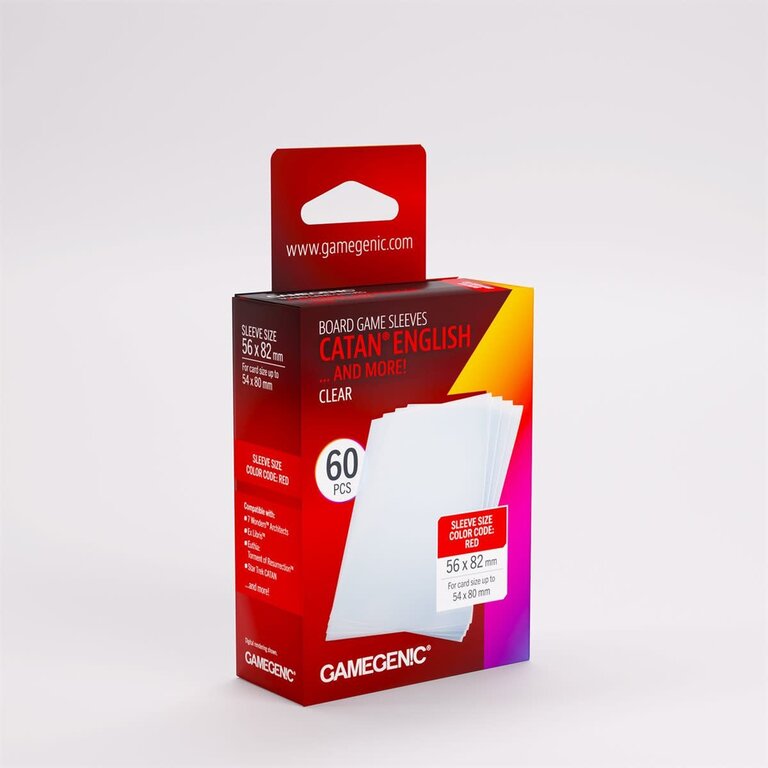 (Gamegenic) Prime Catan English Sleeves - 60 Unités - 56mm x 82mm