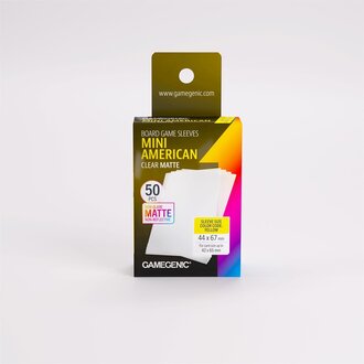 Gamegenic (Gamegenic) Matte Mini American-Sized Sleeves - 50 Unités - 44mm x 67mm