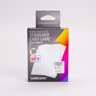 Gamegenic (Gamegenic) Matte Standard Sleeves - 50 Unités - 66mm x 91mm