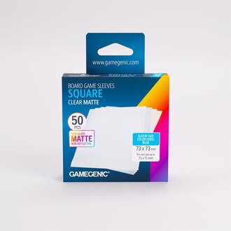 Gamegenic (Gamegenic) Matte Square-Sized Sleeves - 50 Unités - 73mm x 73mm