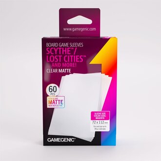Gamegenic (Gamegenic) Matte Scythe / Lost Cities Sleeves - 60 Unités - 72mm x 112mm