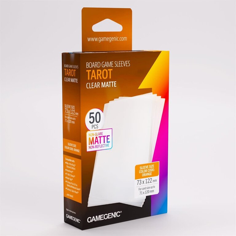 Gamegenic (Gamegenic) Matte Tarot-Sized - 50 Unités - 73mm x 122mm