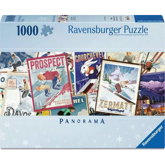 Ravensburger Vintage Ski Poster - 1000 pièces panorama