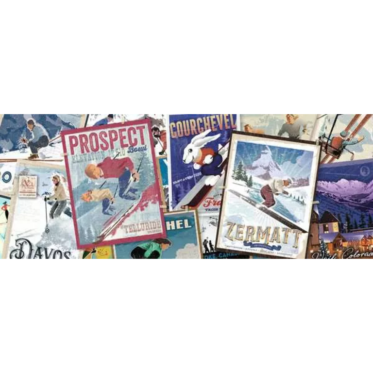Ravensburger Vintage Ski Poster - 1000 pièces panorama