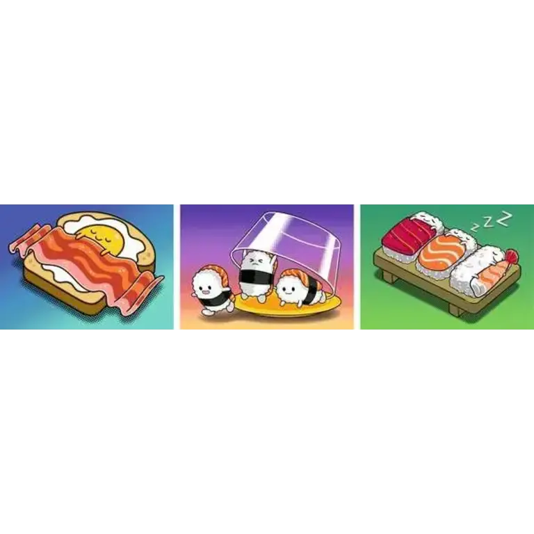 Ravensburger Kawaii Breakfast, Lunch & Dinner - 3x100 pièces