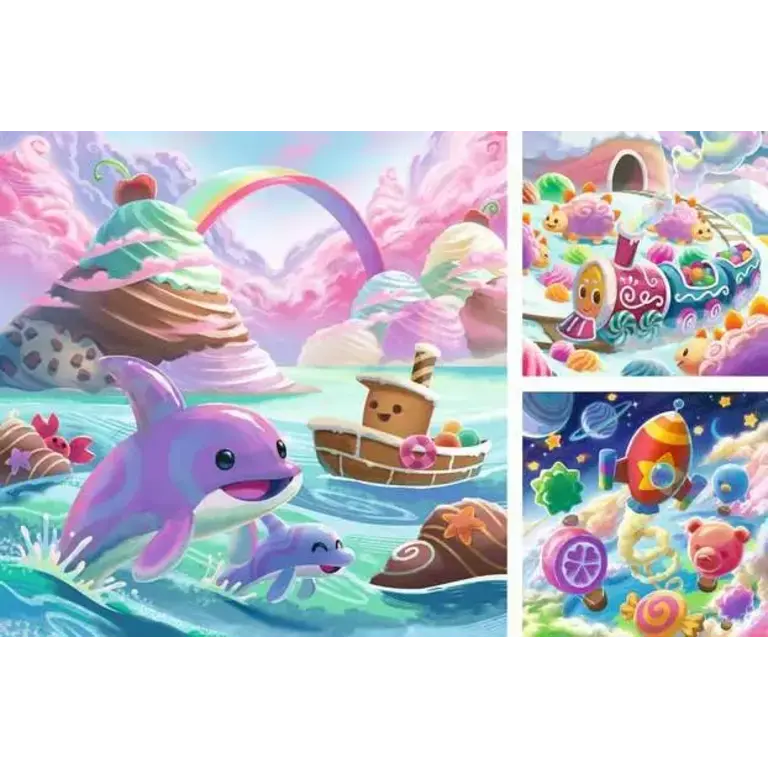 Ravensburger Candy Coastline - 3x49 pièces