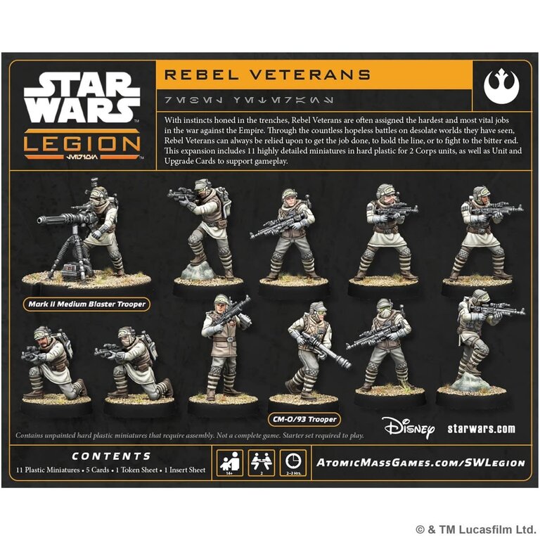 Atomic Mass Star Wars Legion - Rebel Veterans (Multilingue)