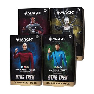 Magic the Gathering Star Trek - Commander Deck - Bundle of 4 (English) [PREORDER]