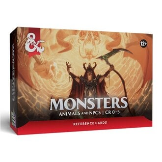 Dungeons & Dragons D&D - Reference Cards - Monsters - Animals and NPC's (Anglais)