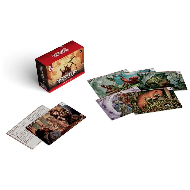 Dungeons & Dragons D&D - Reference Cards - Monsters - Animals and NPC's (Anglais)