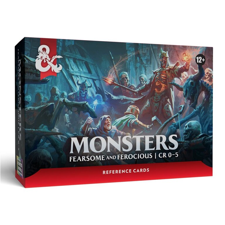 Dungeons & Dragons D&D - Reference Cards - Monsters - Fearsome and Ferocious (Anglais)