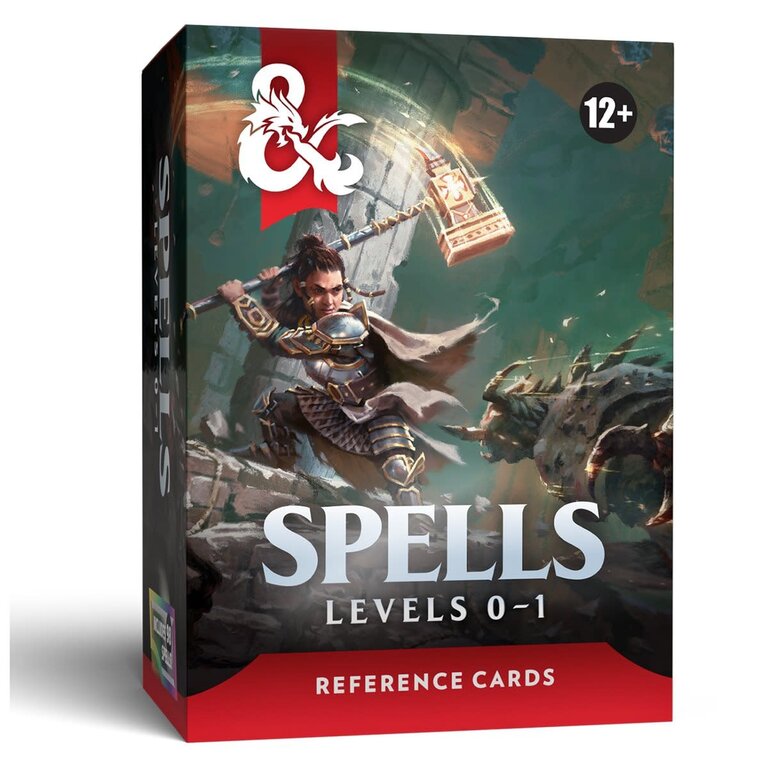 Dungeons & Dragons D&D - Reference Cards - Spells - Levels 0-1 (Anglais)