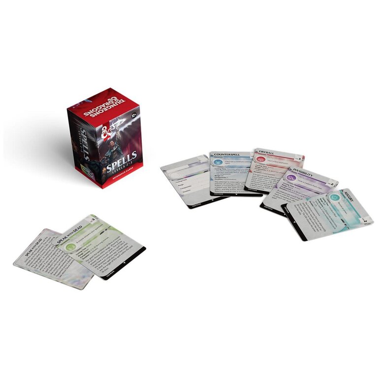 Dungeons & Dragons D&D - Reference Cards - Spells - Levels 2-3 (Anglais)