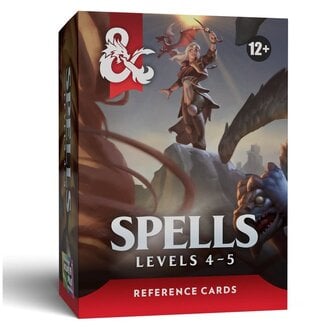 Dungeons & Dragons D&D - Reference Cards - Spells - Levels 4-5 (Anglais)