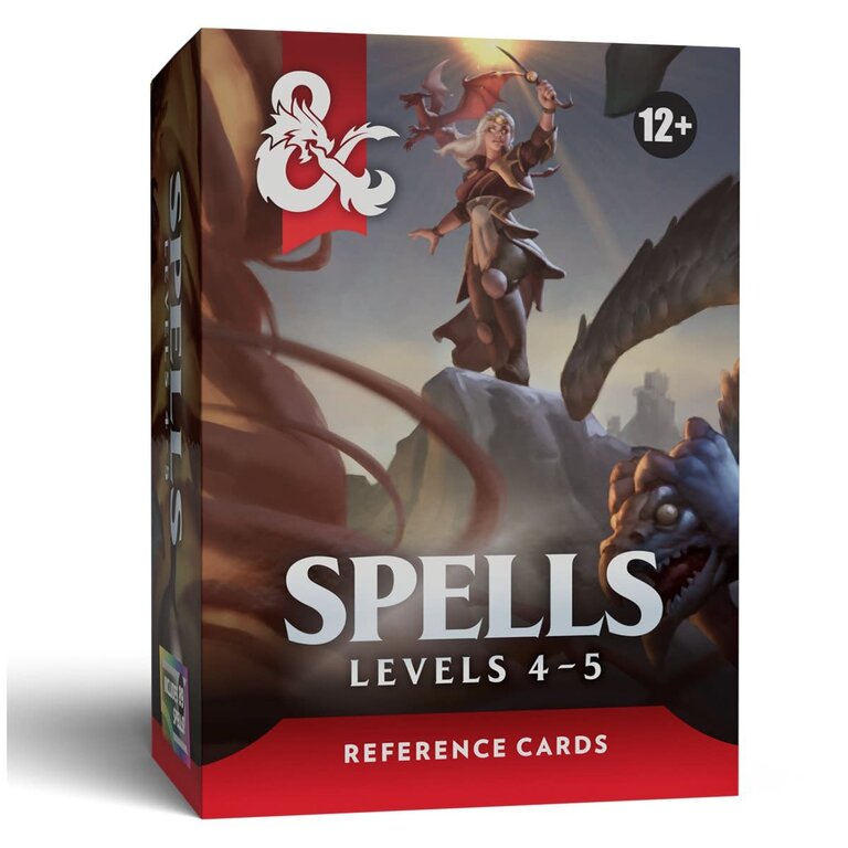 Dungeons & Dragons D&D - Reference Cards - Spells - Levels 4-5 (Anglais)