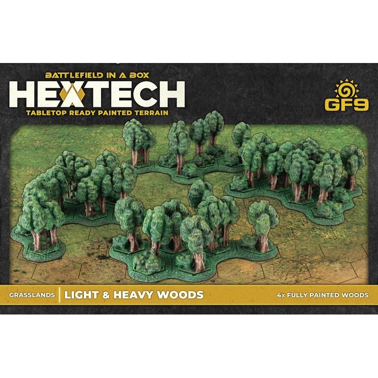 Galeforce Nine Battlefield in a Box - Hextech Grasslands - Light & Heavy Woods