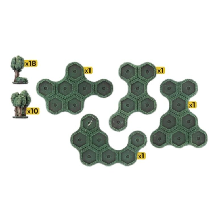 Galeforce Nine Battlefield in a Box - Hextech Grasslands - Light & Heavy Woods