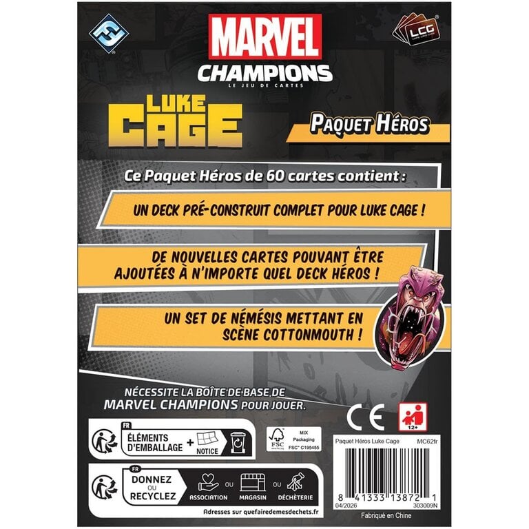 Marvel Champions - Luke Cage - Paquet héros (Français)