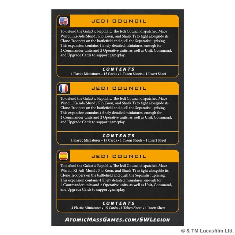 Atomic Mass Star Wars Legion - Jedi Council (Multilingue)