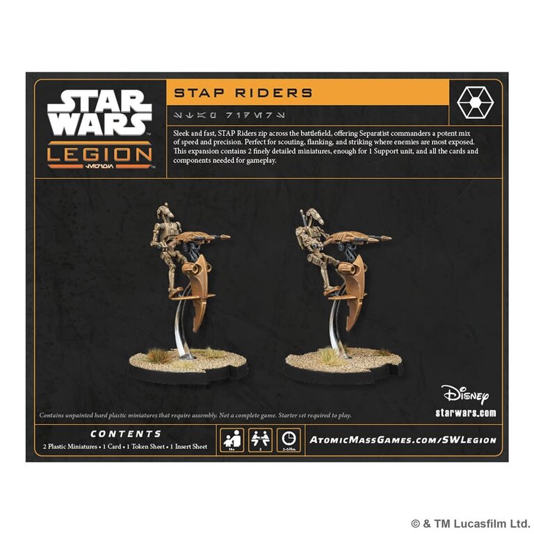 Atomic Mass Star Wars - Legion - STAP Riders (Multilingue)