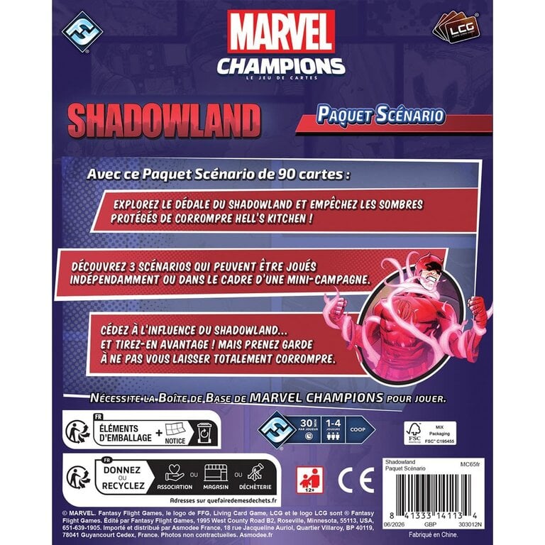 Marvel Champion JCE: Shadowlands - Paquet Scenario(Français)