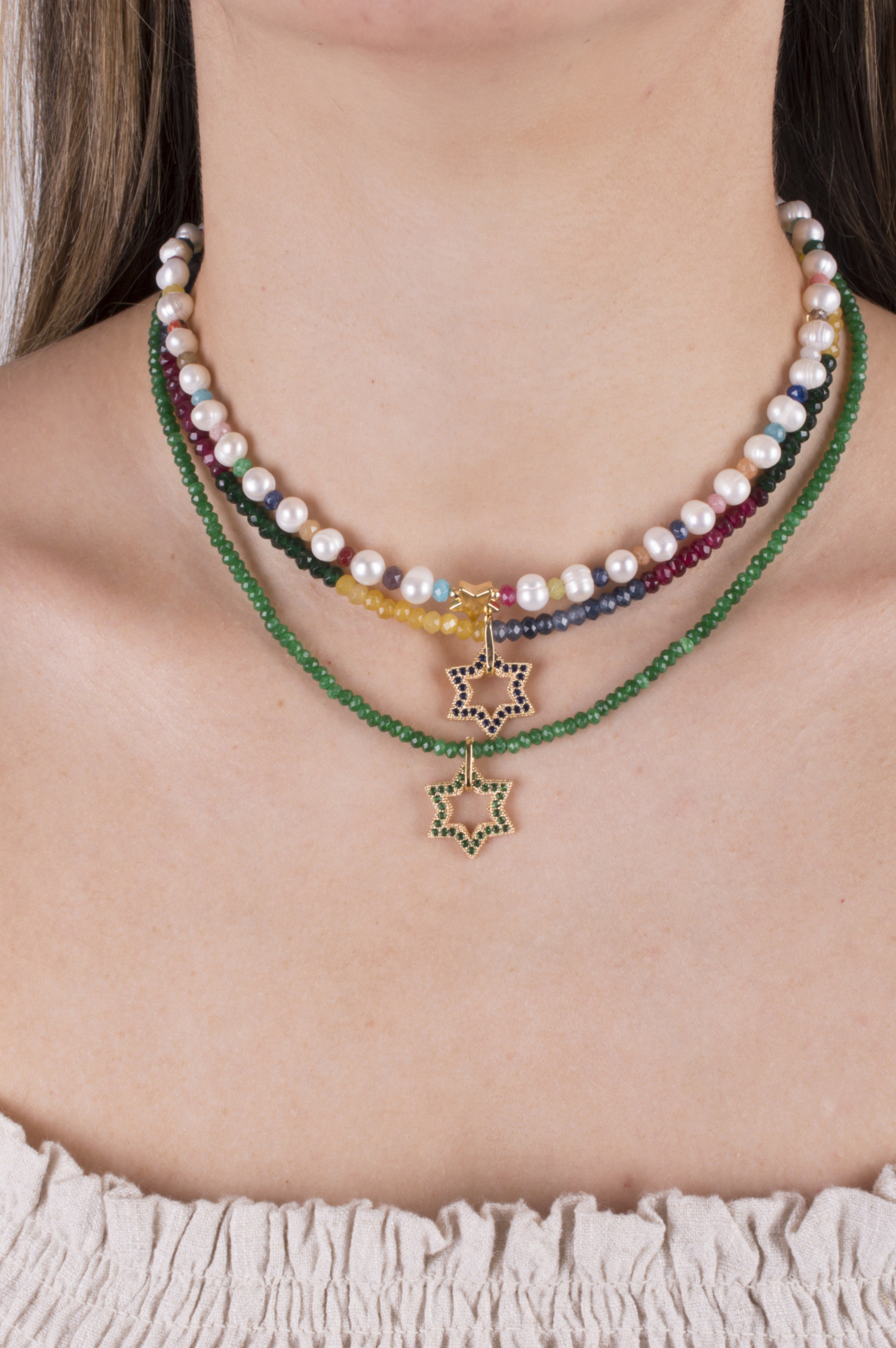 21-93393 COLLAR COLORES CON DIJE ESTRELLA - ROSAGITANA