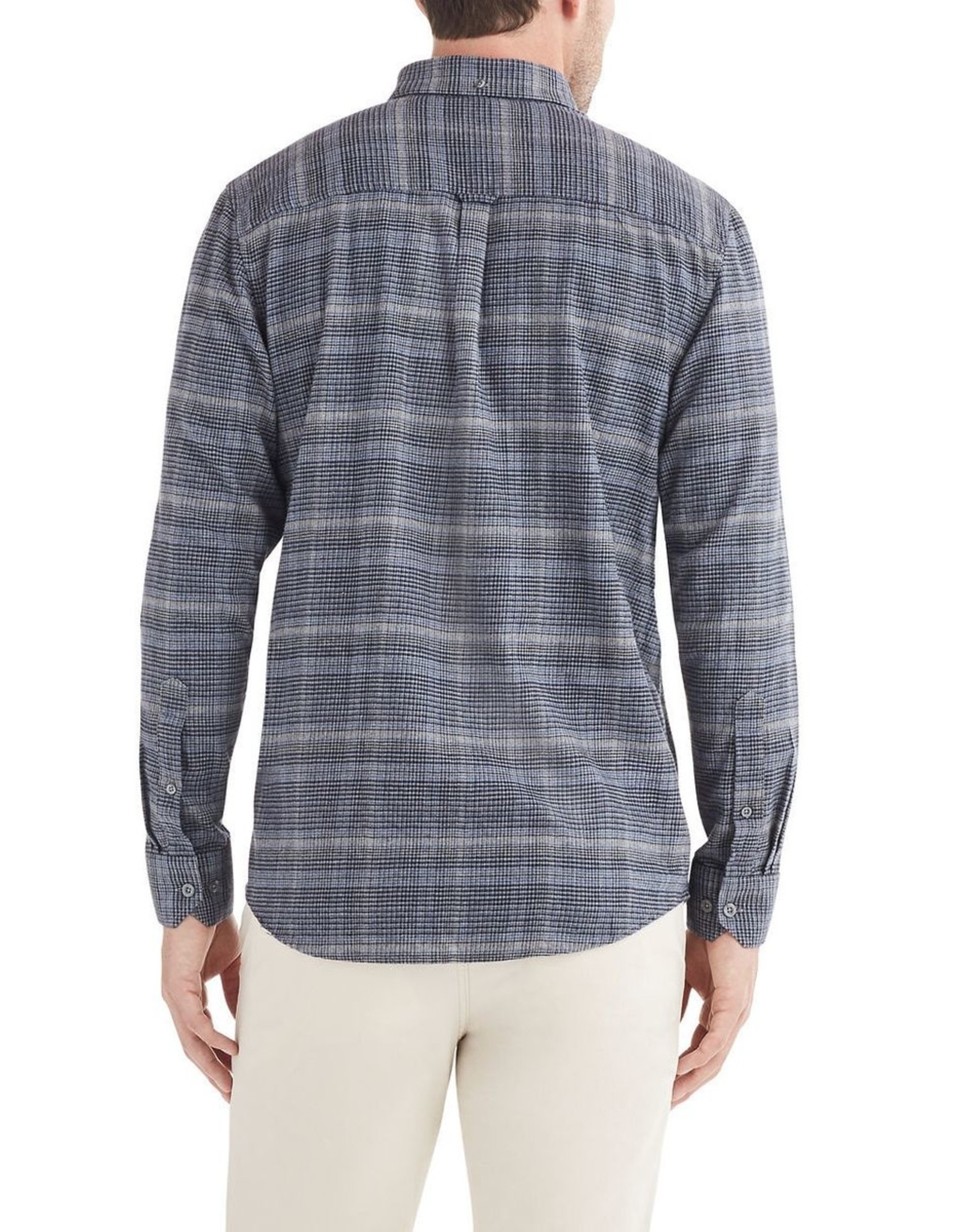 Ben Sherman LS HRRNGBN MINI CHK Shirt Indigo