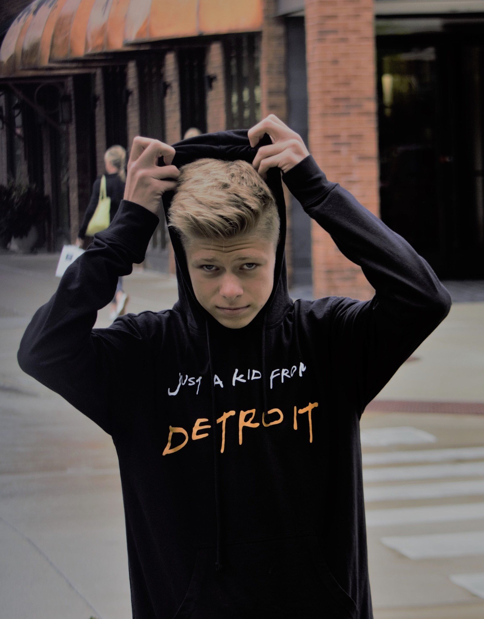 Untied Just A Kid From Detroit Youth Sweatshirt