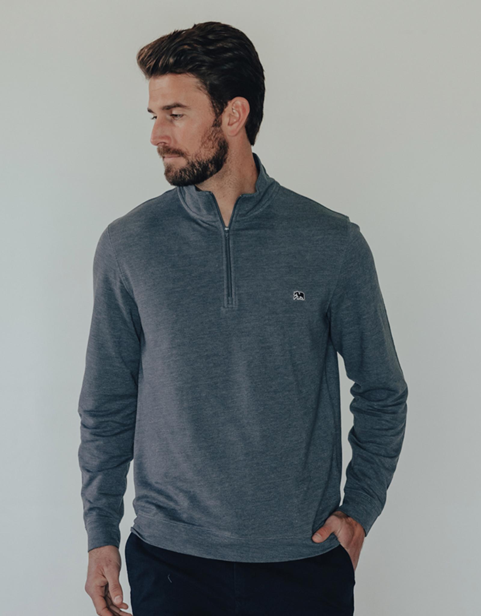 The Normal Brand Stretch Pique Quarter Zip