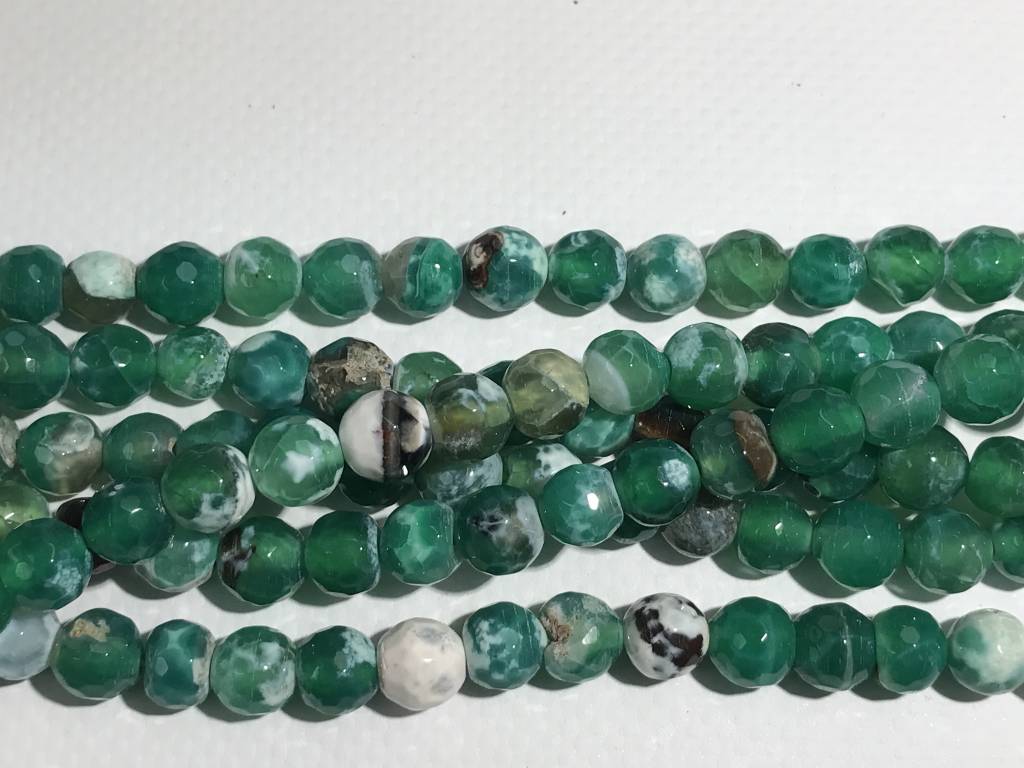 green and white agate