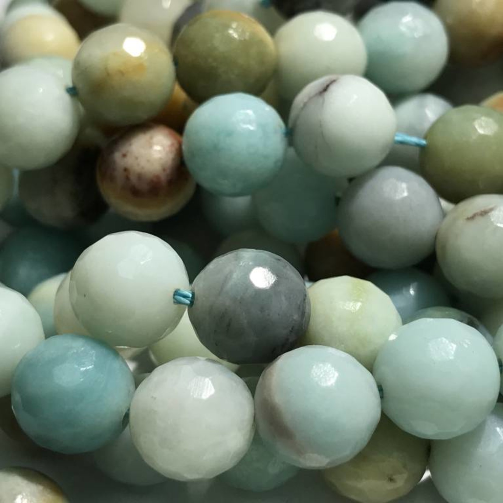 AMAZONITE Natural 10mm Faceted