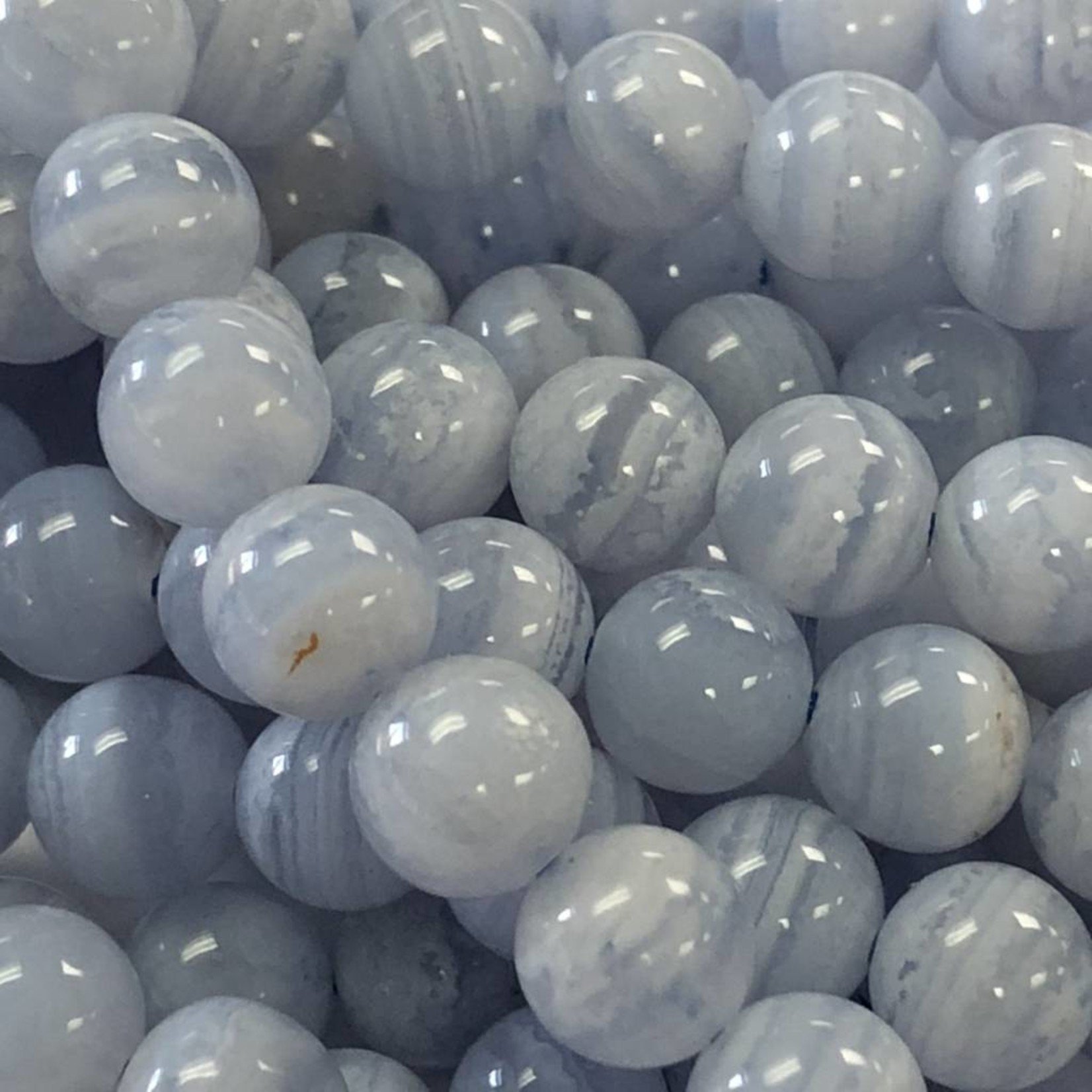 Blue Lace AGATE Natural Grade A 6mm Round