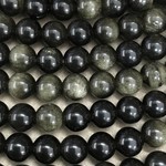 OBSIDIAN Golden Sheen Natural 6mm Round