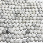 HOWLITE White Natural 8mm Round