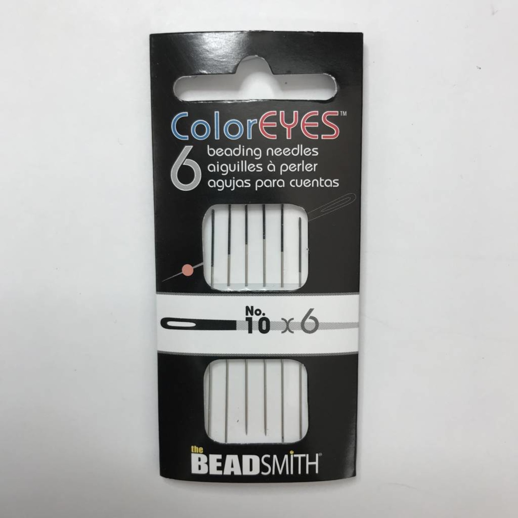 ColorEyes Beading NEEDLES Black #10 6/Pkg