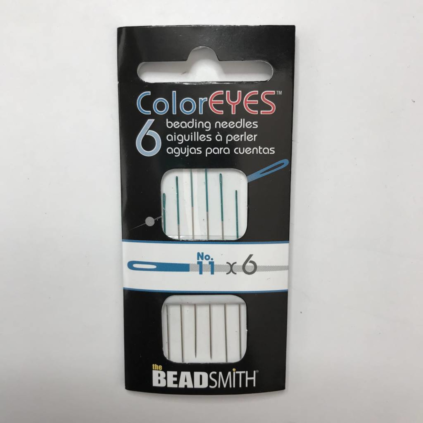 ColorEyes Beading NEEDLES Blue #11 6/Pkg