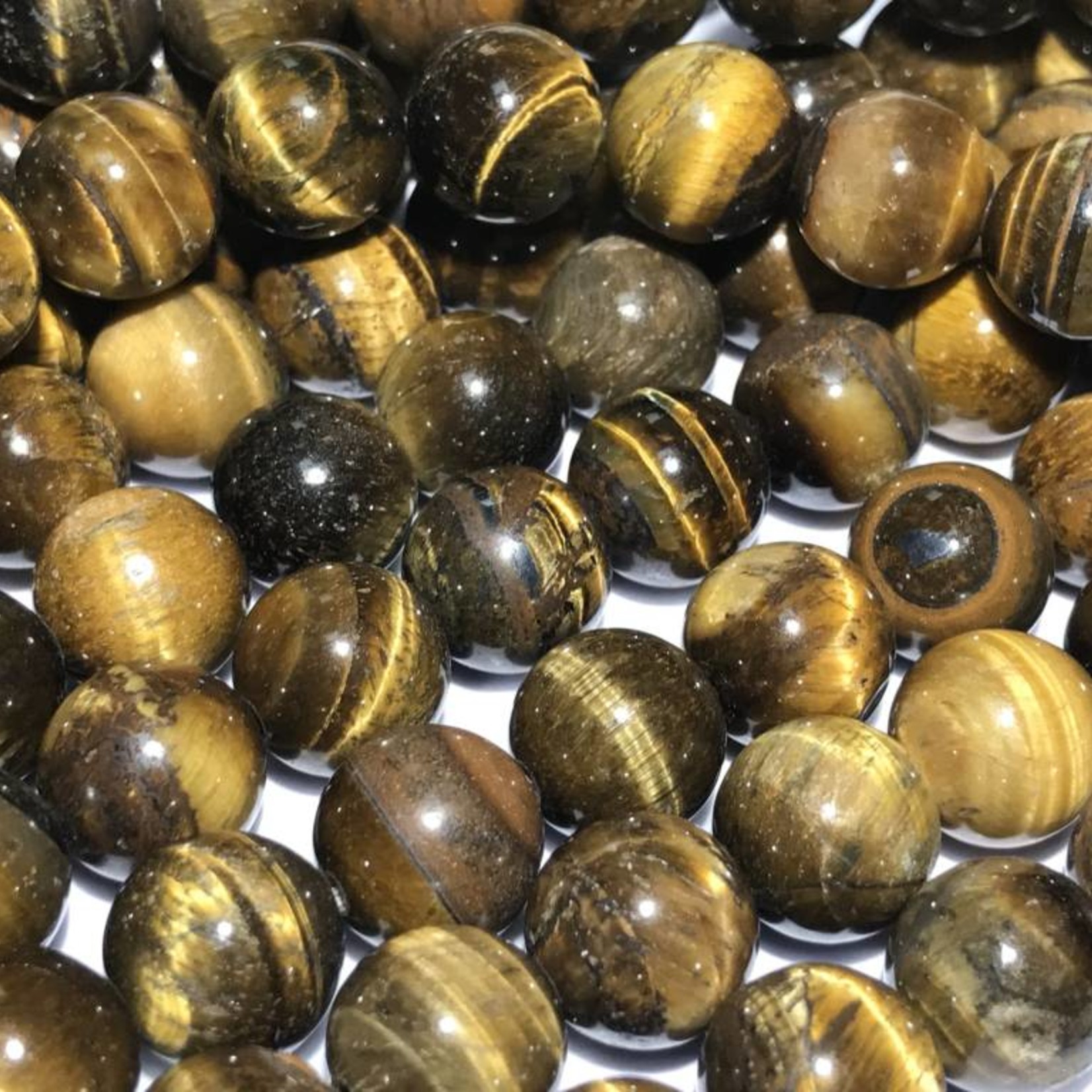 TIGER EYE Natural 12mm Round