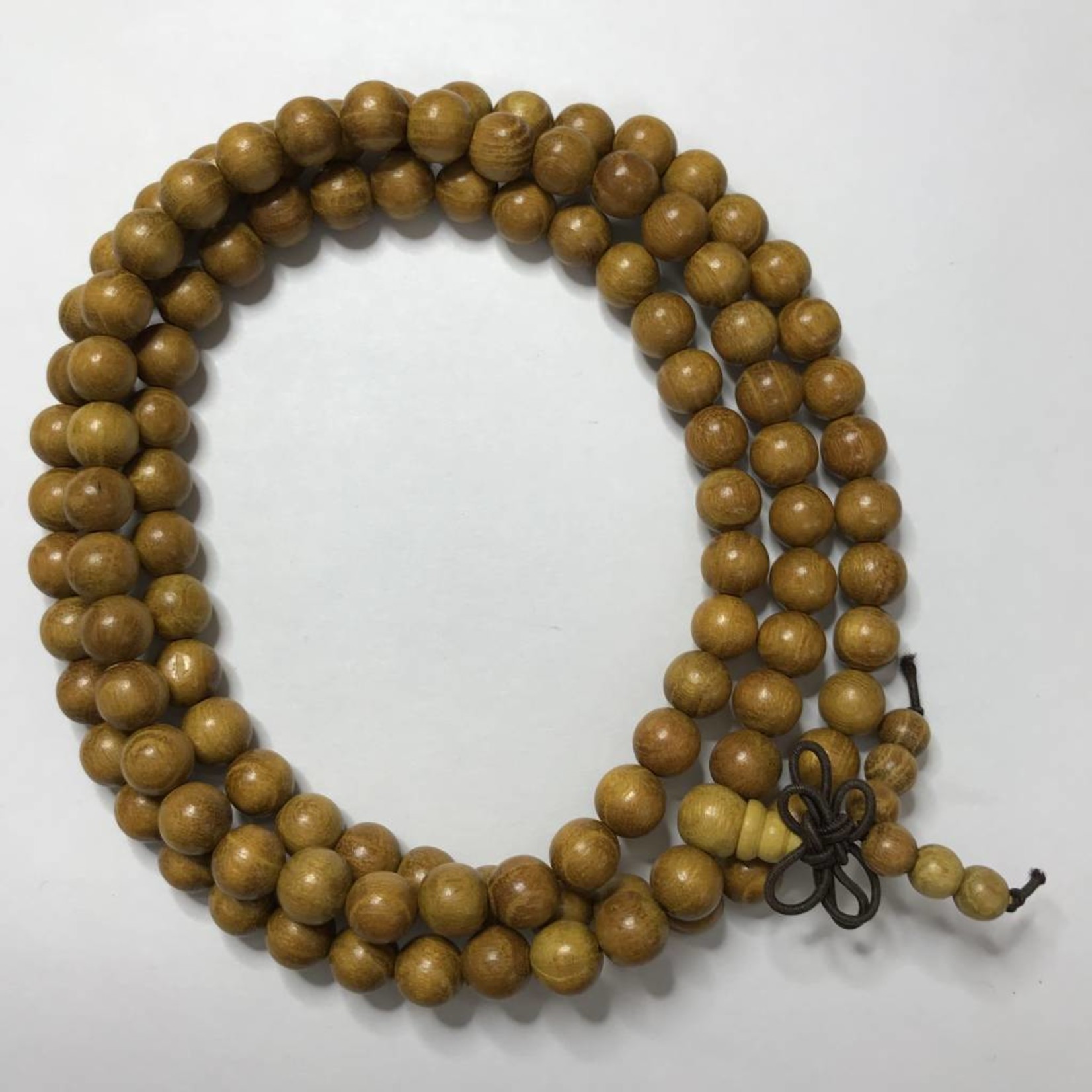 Natural Yellow Nangka Wood Beads 8mm 108 Pcs