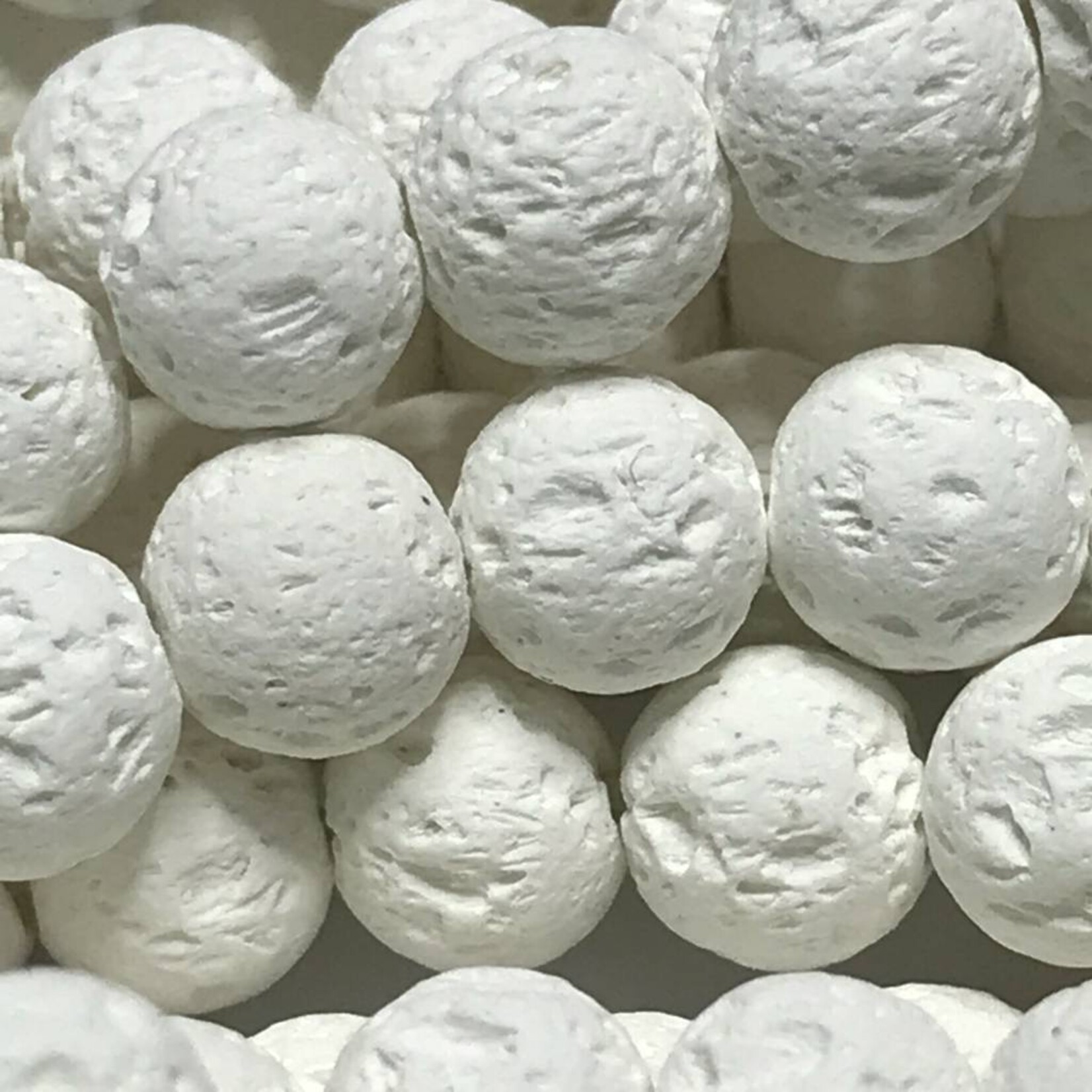 Synthetic WHITE LAVA Diffuser Beads 6mm Round