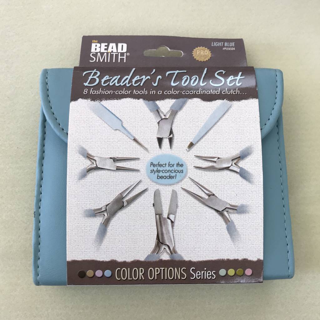 PLIER SET 8 Pc BeadSmith Light Blue Atlantic Bead Company