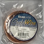 BeadSmith Bare Copper Wire - 16 Gauge Round 5 Yards