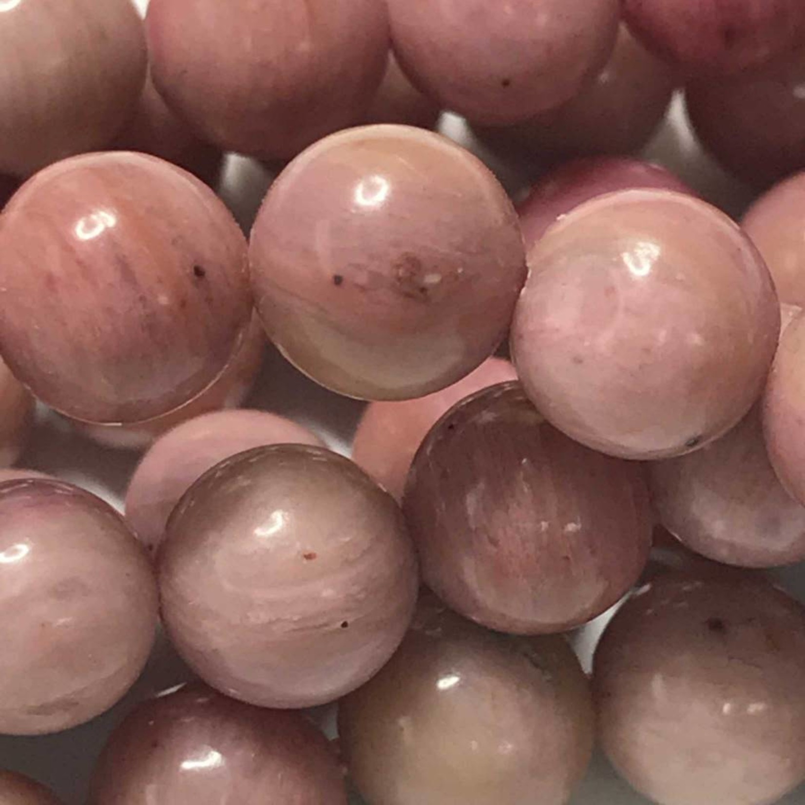 Natural Pink RHODONITE 6mm Round