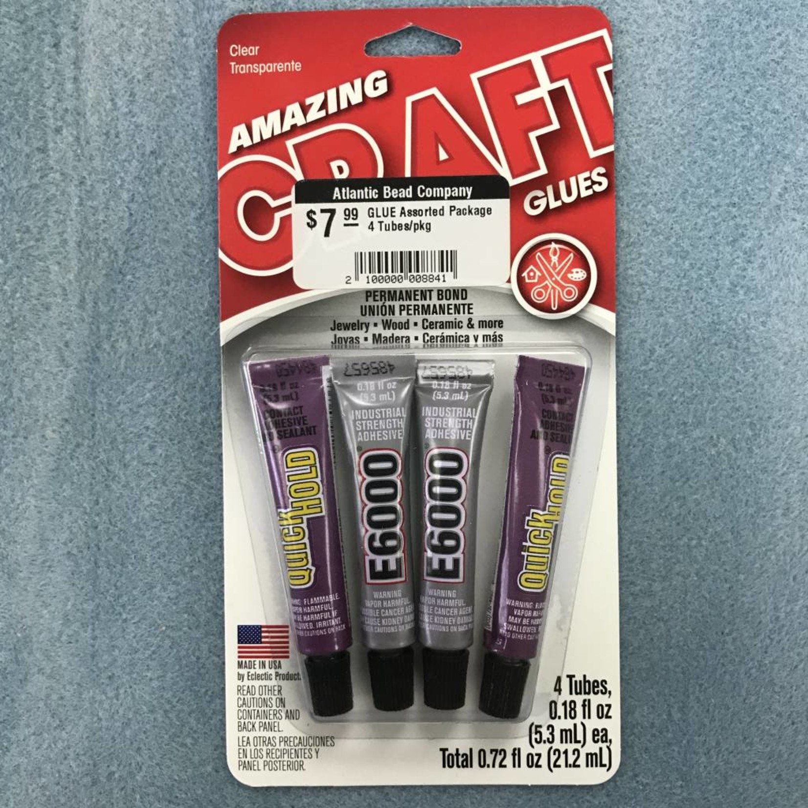 GLUE Assorted Package 4 Tubes/pkg