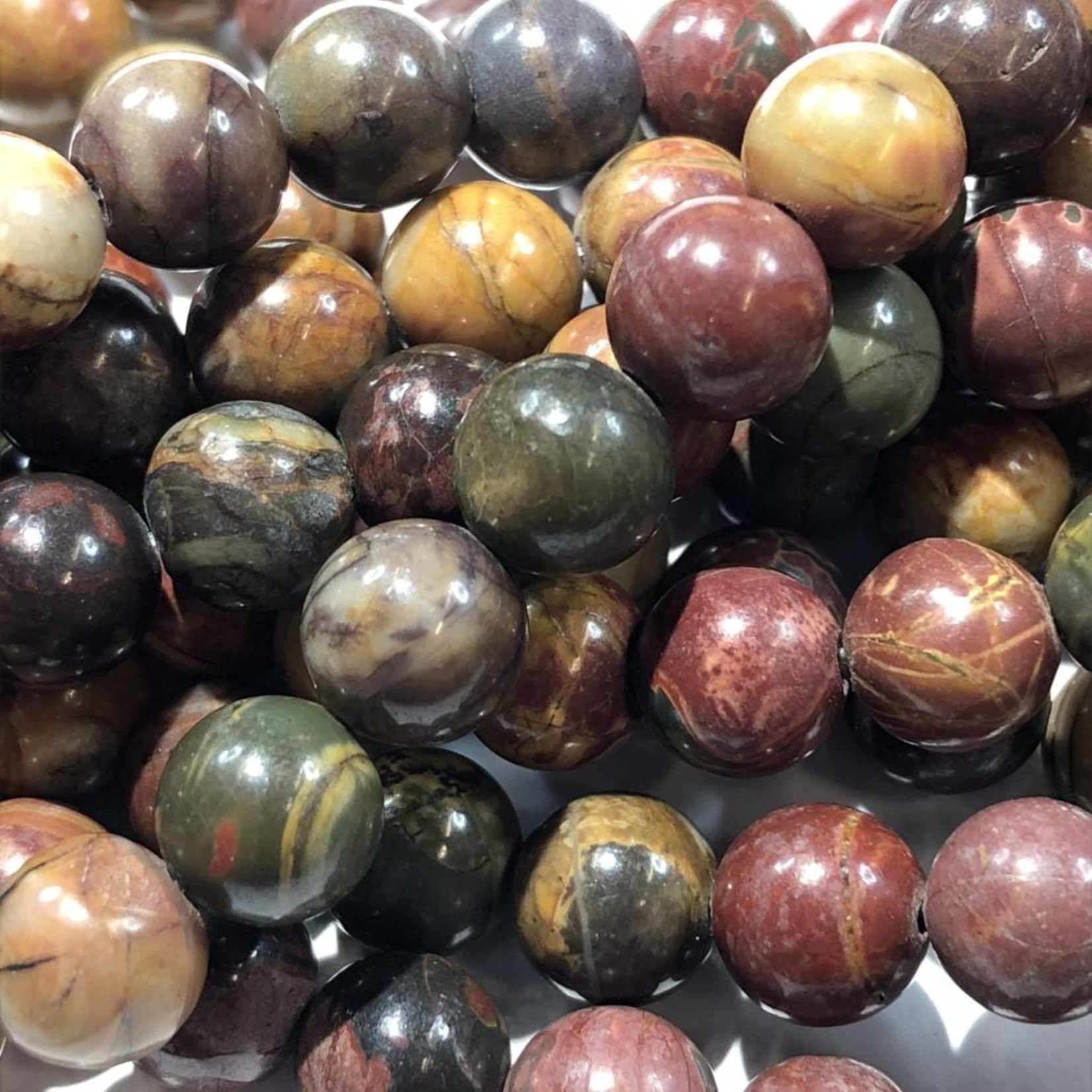 Picasso Jasper Natural 8mm Round